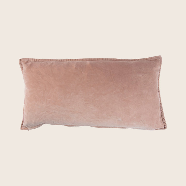 Pip Washed Velvet Blush Pillow