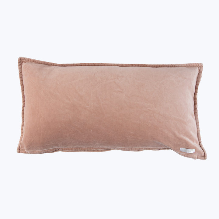 Pip Washed Velvet Blush Pillow