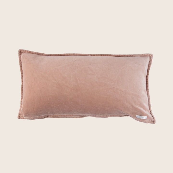 Pip Washed Velvet Blush Pillow