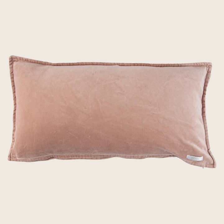 Pip Washed Velvet Blush Pillow