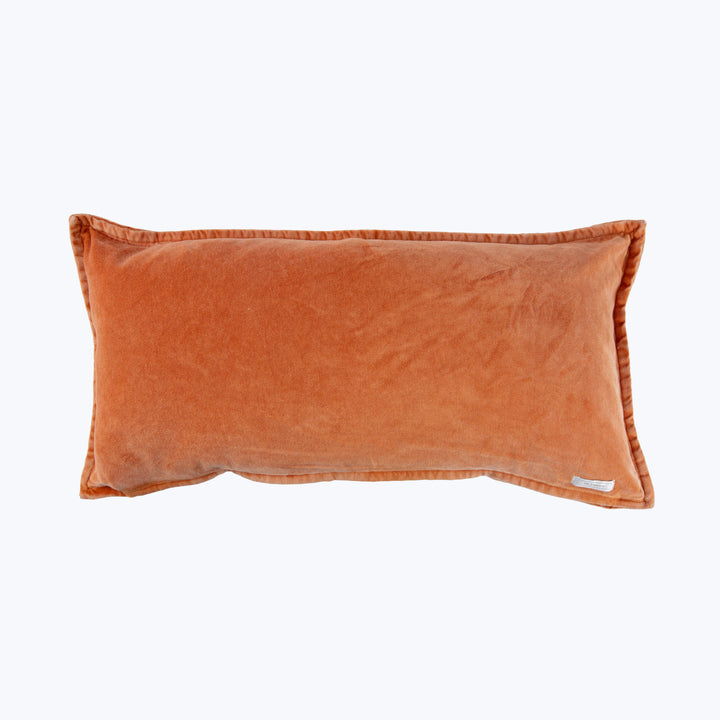 Pip Washed Velvet Ginger Pillow