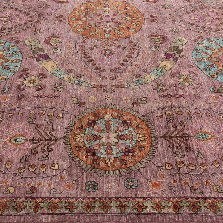 Purple Soluna Traditional Wool Rug - 10'5" x 13'9"