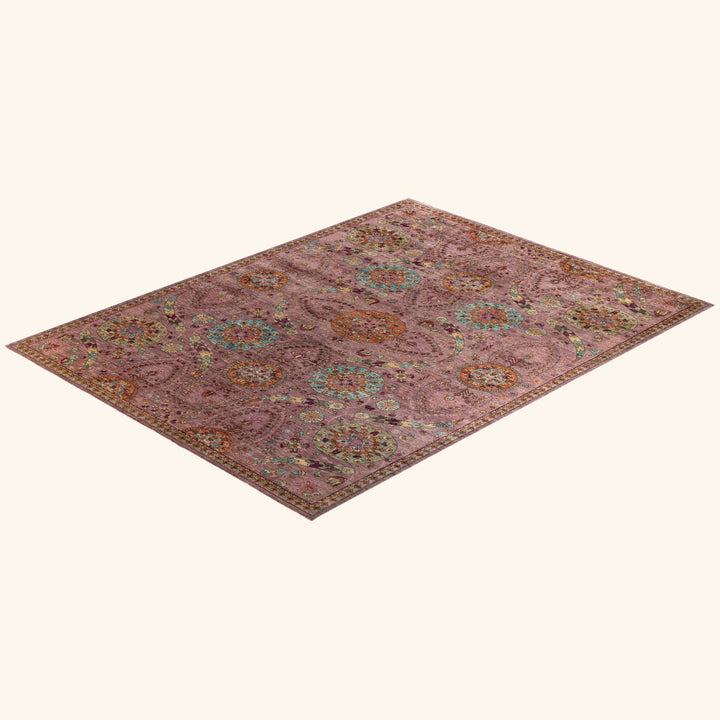 Purple Soluna Traditional Wool Rug - 10'5" x 13'9"