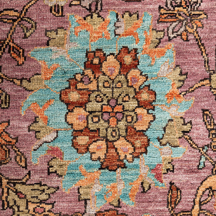 Purple Soluna Traditional Wool Rug - 8'2" x 10'1"
