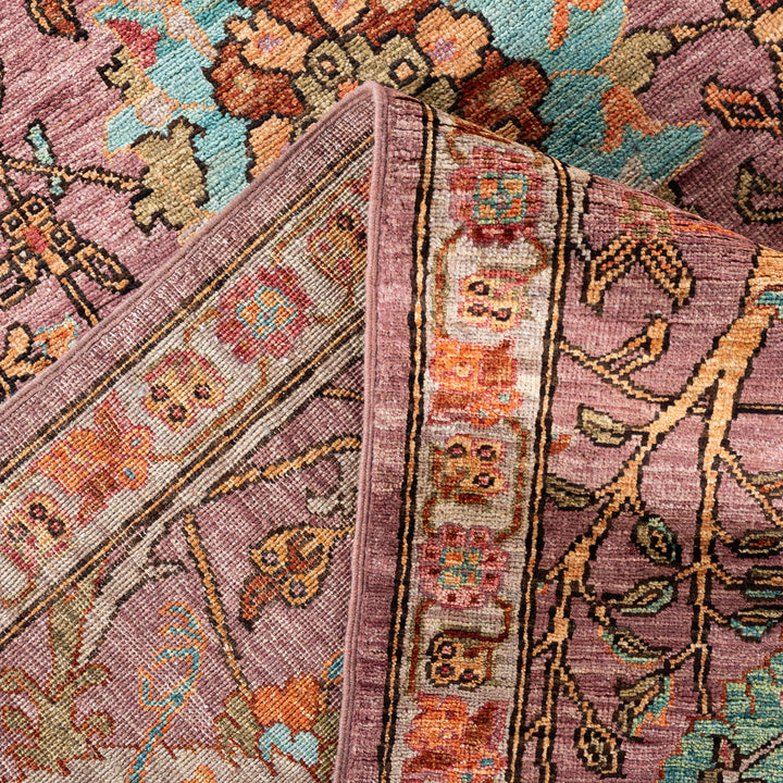 Purple Soluna Traditional Wool Rug - 8'2" x 10'1"