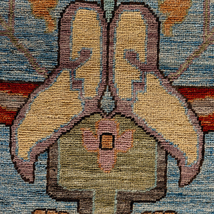 Blue Soluna Traditional Wool Rug - 10'2" x 14'