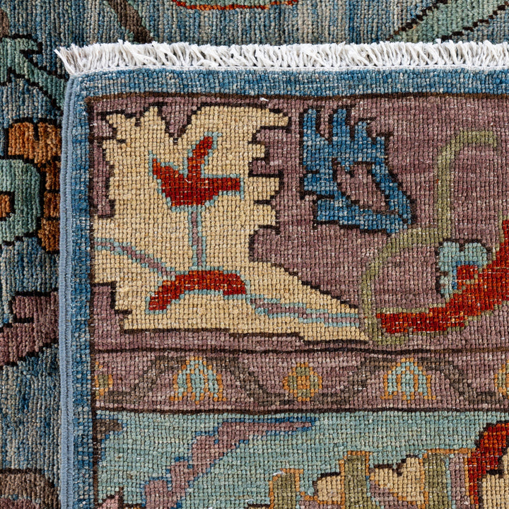 Blue Soluna Traditional Wool Rug - 10'2" x 14'