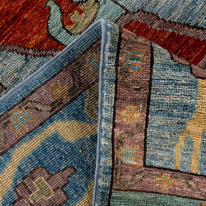 Blue Soluna Traditional Wool Rug - 10'2" x 14'