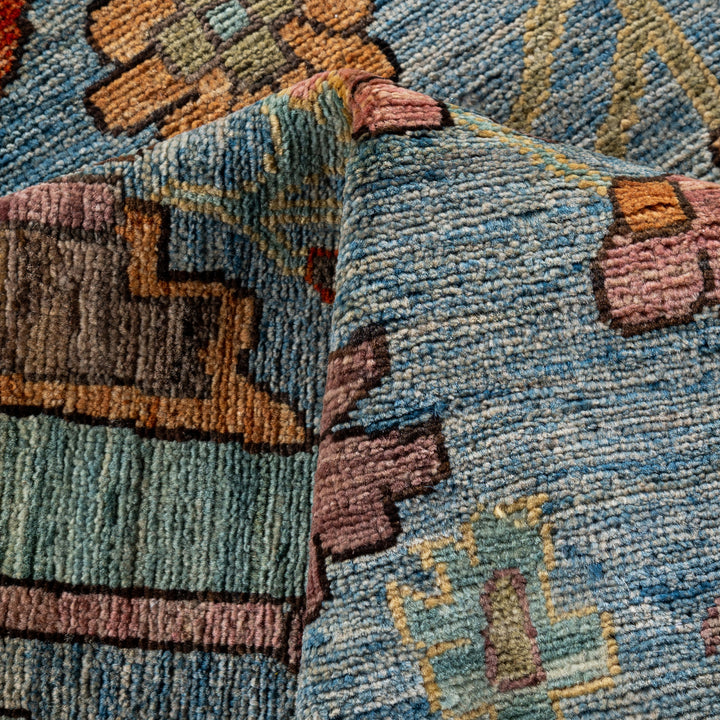 Blue Soluna Traditional Wool Rug - 10'2" x 14'