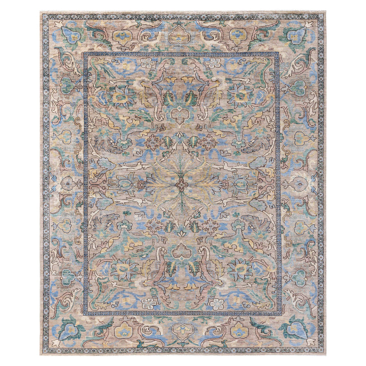 Sand Soluna Traditional Wool Rug - 8'10" x 12'