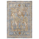 Green Soluna Traditional Wool Rug - 6'2" x 9'