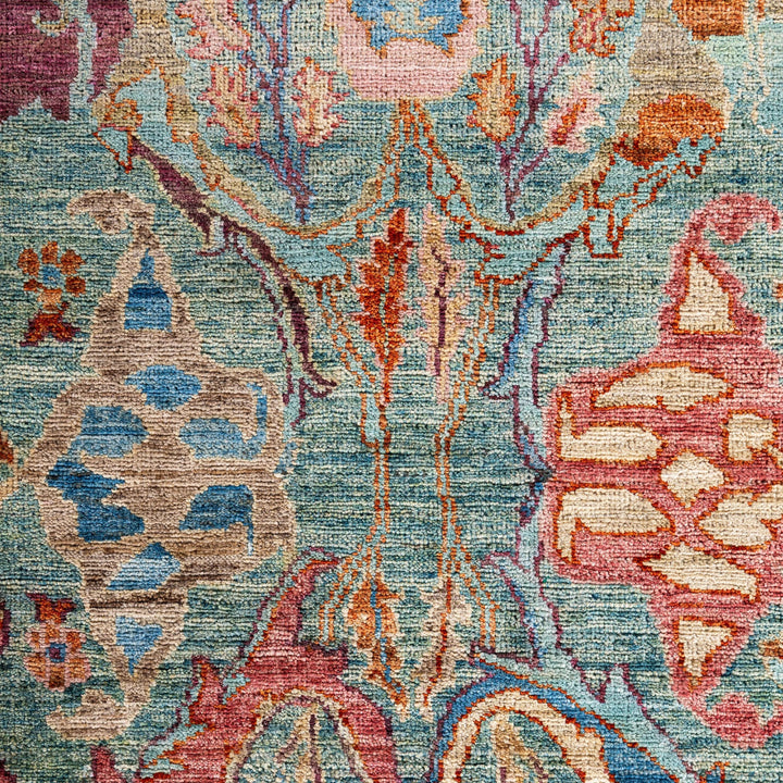 Blue Soluna Traditional Wool Rug - 6'1" x 9'2"