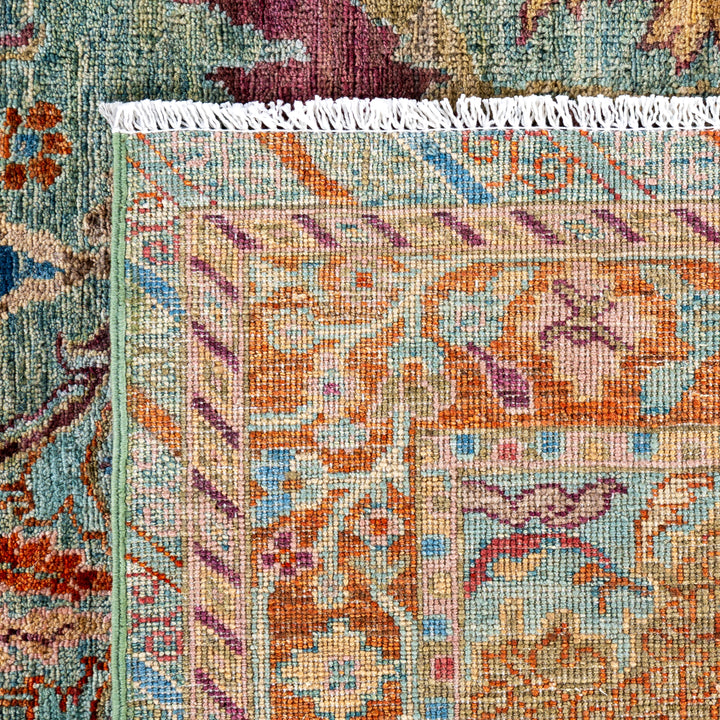 Blue Soluna Traditional Wool Rug - 6'1" x 9'2"
