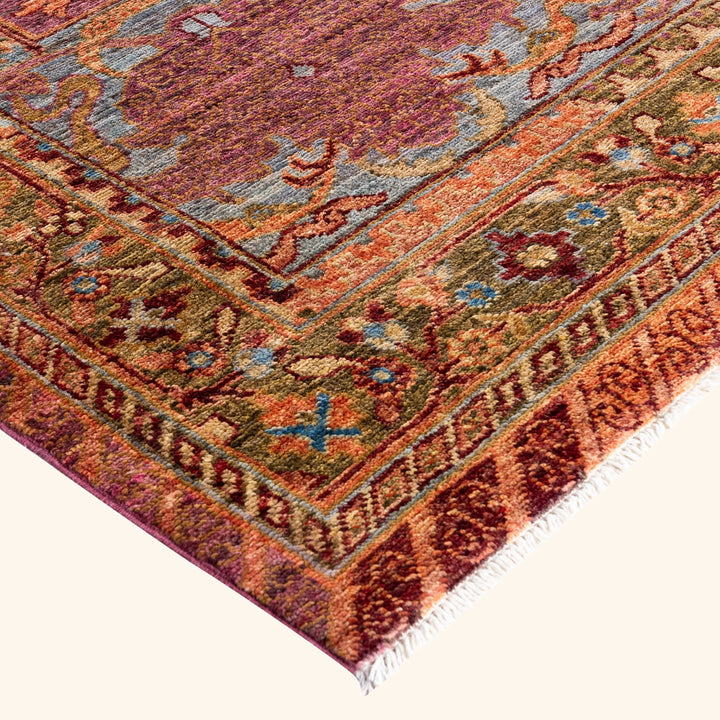 Purple Soluna Traditional Wool Rug - 8'1" x 9'10"
