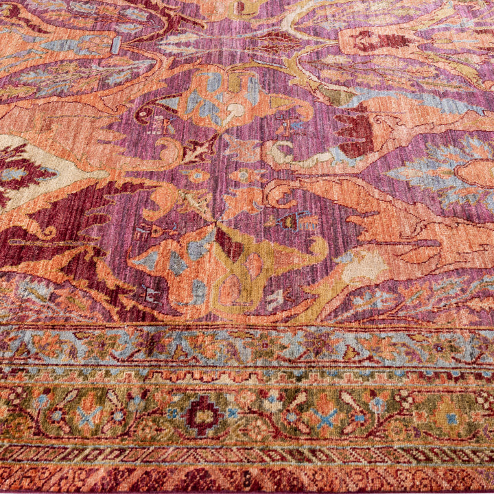 Purple Soluna Traditional Wool Rug - 8'1" x 9'10"