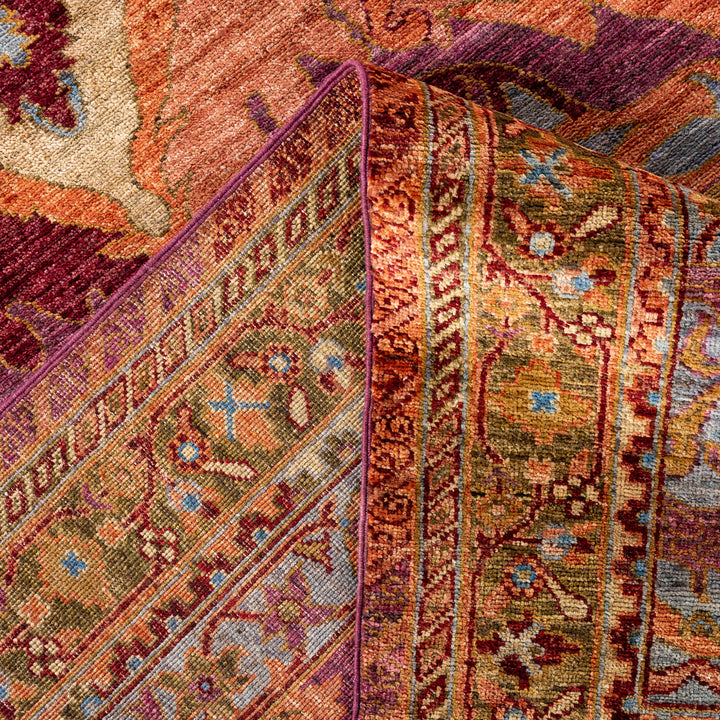 Purple Soluna Traditional Wool Rug - 8'1" x 9'10"