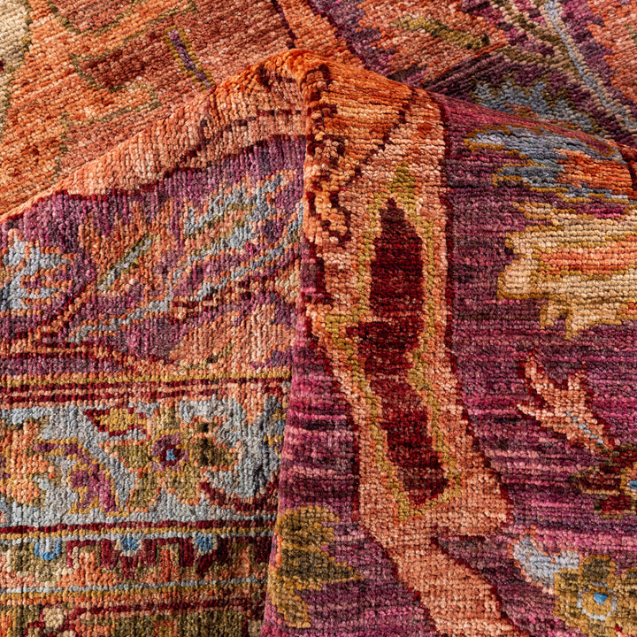 Purple Soluna Traditional Wool Rug - 8'1" x 9'10"