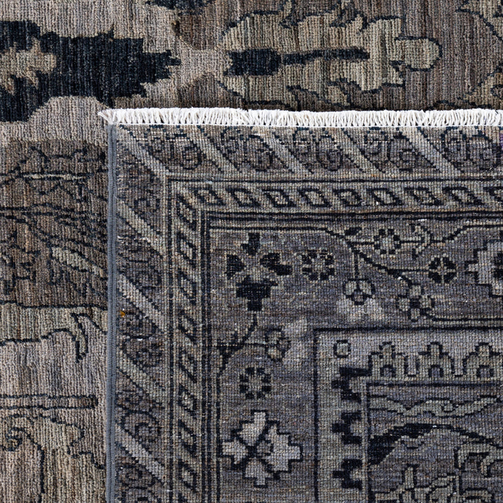 Grey Soluna Traditional Wool Rug - 9' x 11'9"