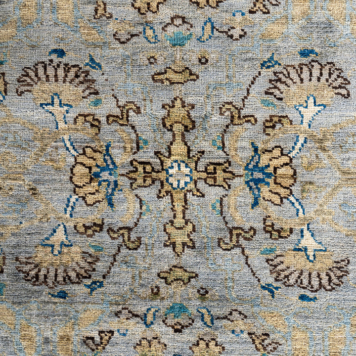 Grey Soluna Traditional Wool Rug - 9'1" x 11'7"