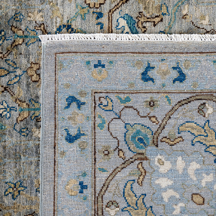 Grey Soluna Traditional Wool Rug - 9'1" x 11'7"