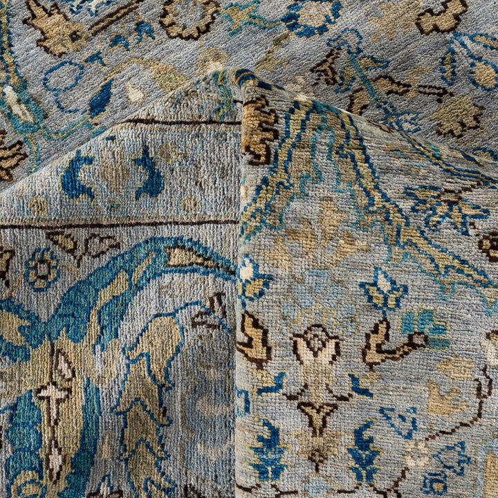 Grey Soluna Traditional Wool Rug - 9'1" x 11'7"