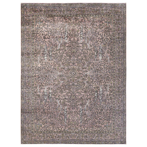 Brown Soluna Traditional Wool Rug - 9' x 12'1"