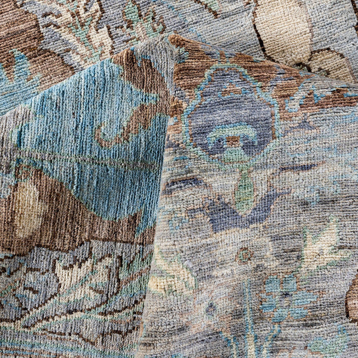 Grey Soluna Traditional Wool Rug - 8'2" x 9'10"