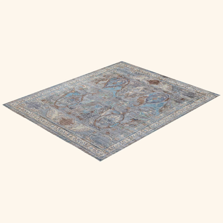 Grey Soluna Traditional Wool Rug - 8'2" x 9'10"