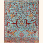 Teal Soluna Traditional Wool Rug - 8'3" x 9'10"