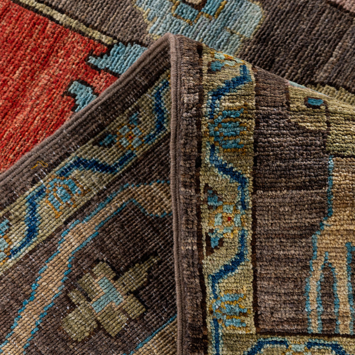 Brown Soluna Traditional Wool Rug - 10'3" x 13'10"