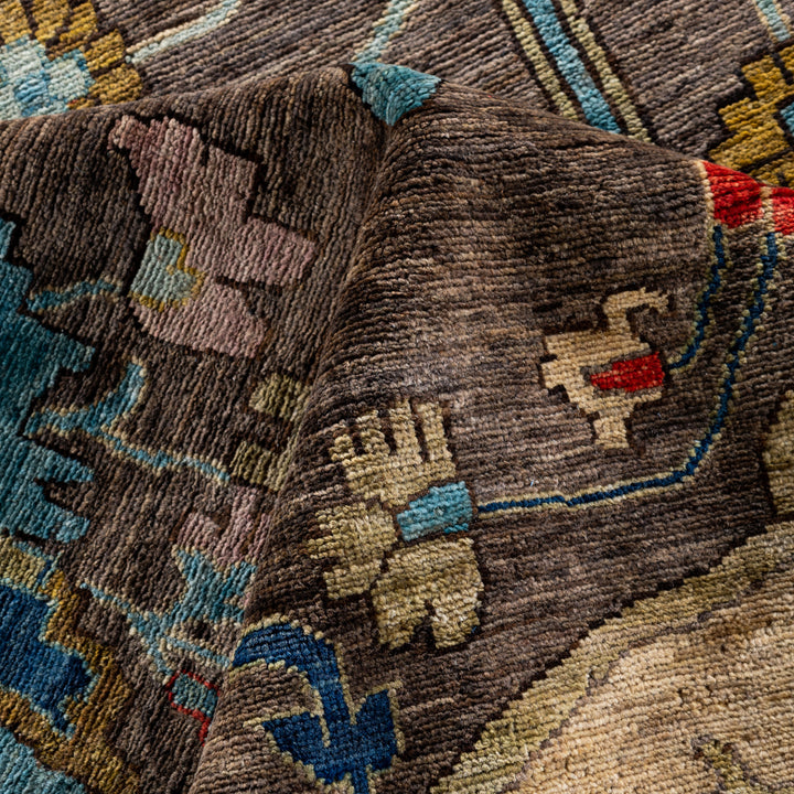 Brown Soluna Traditional Wool Rug - 10'3" x 13'10"