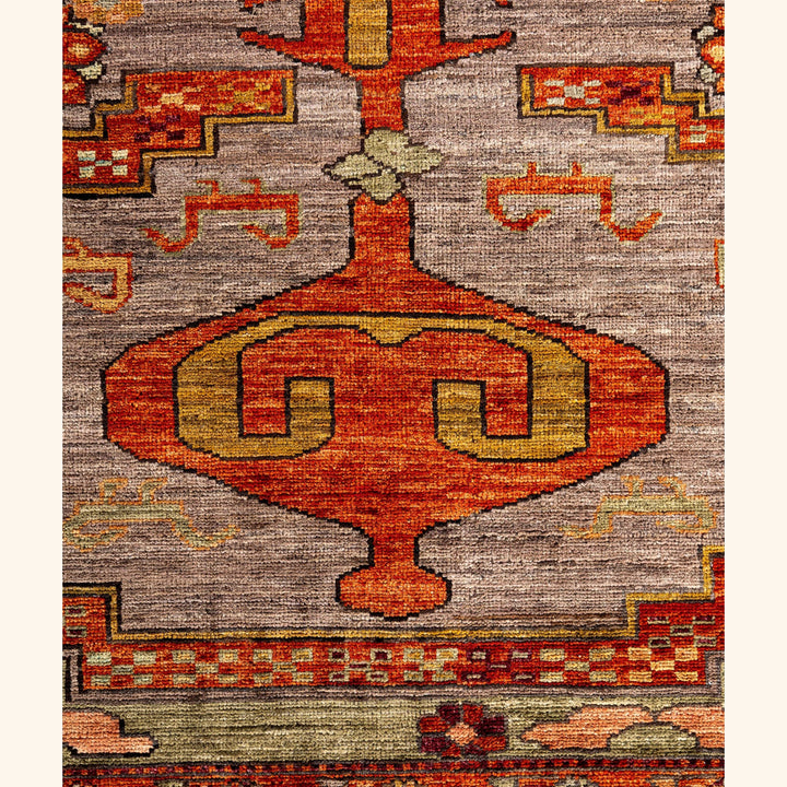 Green Soluna Traditional Wool Rug - 8'5" x 9'8"