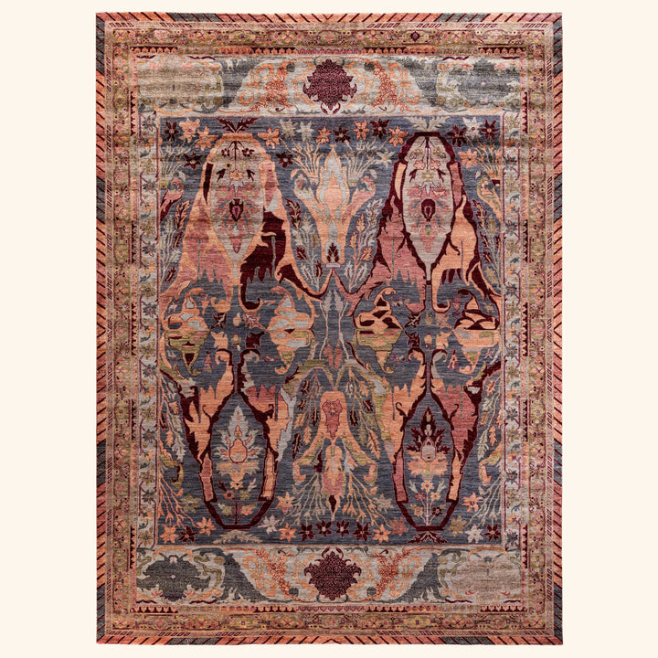 Grey Soluna Traditional Wool Rug - 10'2" x 13'10"