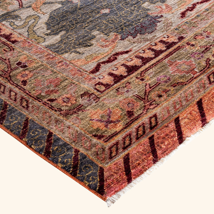 Grey Soluna Traditional Wool Rug - 10'2" x 13'10"