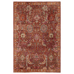 Rust Soluna Traditional Wool Rug - 6' x 9'