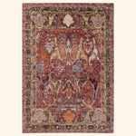 Pink Soluna Traditional Wool Rug - 6'4" x 8'10"