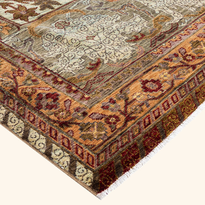Blue Soluna Traditional Wool Rug - 8'10" x 12'3"