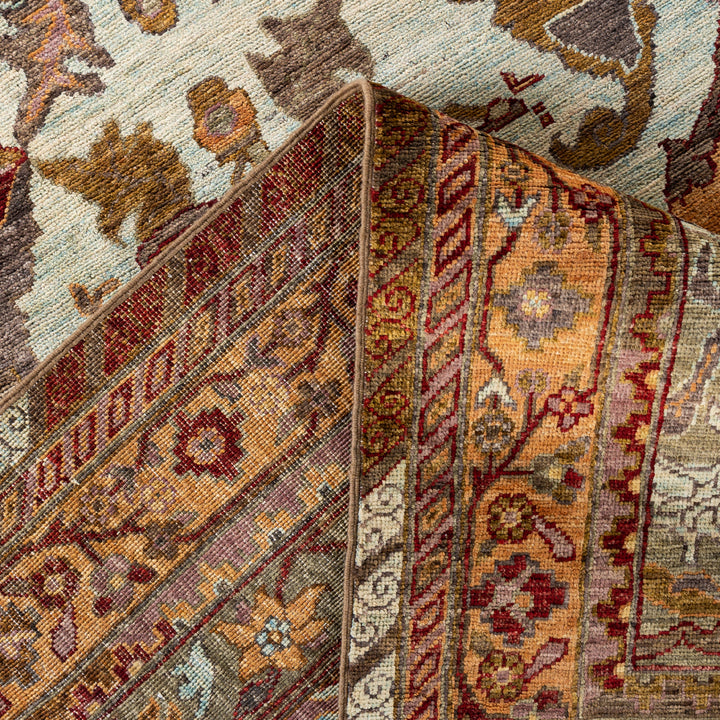 Blue Soluna Traditional Wool Rug - 8'10" x 12'3"