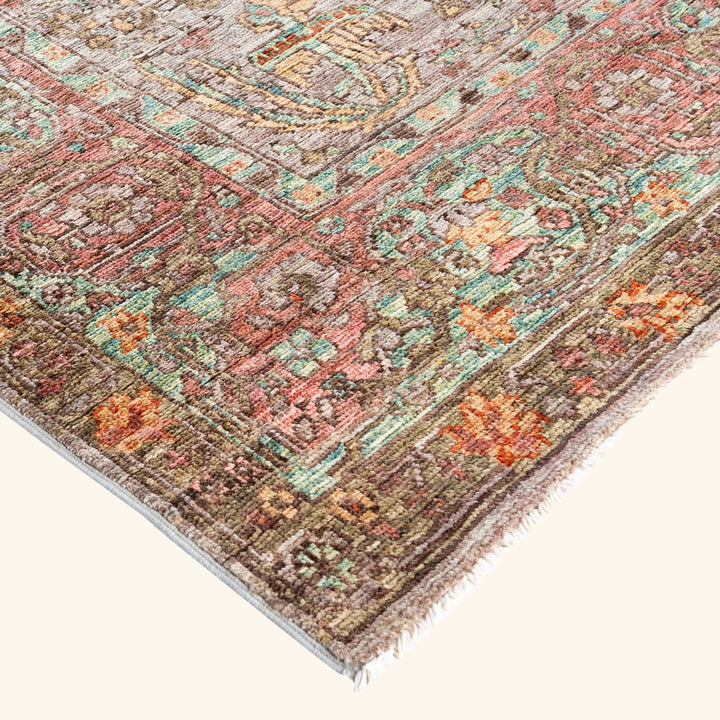 Blue Soluna Traditional Wool Rug - 6' x 8'10"