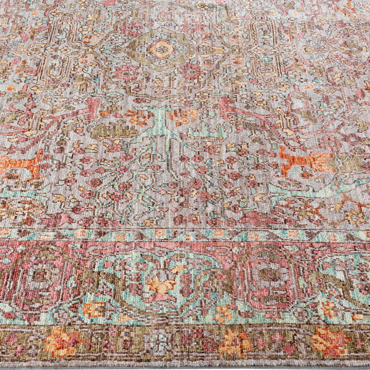 Blue Soluna Traditional Wool Rug - 6' x 8'10"