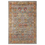 Grey Soluna Traditional Wool Rug - 6'1" x 8'10"