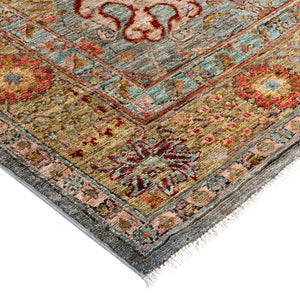 Grey Soluna Traditional Wool Rug - 6'1" x 8'10" - hover