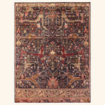 Black Soluna Traditional Wool Rug - 7'9" x 10'4"
