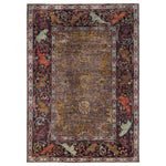 Beige Soluna Traditional Wool Rug - 6'4" x 8'10"