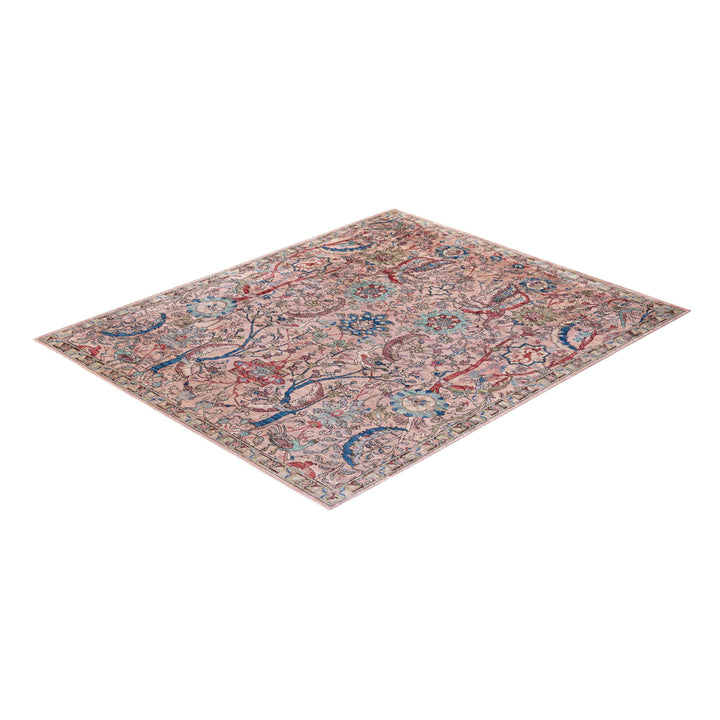 Pink Soluna Traditional Wool Rug - 8'2" x 10'1"
