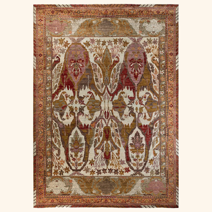 Blue Soluna Traditional Wool Rug - 10'2" x 14'