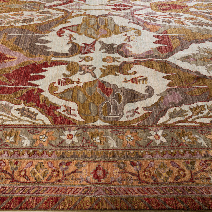Blue Soluna Traditional Wool Rug - 10'2" x 14'