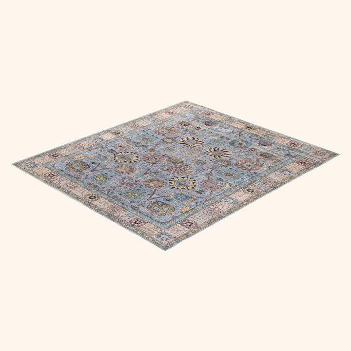 Grey Soluna Traditional Wool Rug - 8'8" x 9'10"