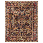 Brown Soluna Traditional Wool Rug - 8'1" x 9'10"