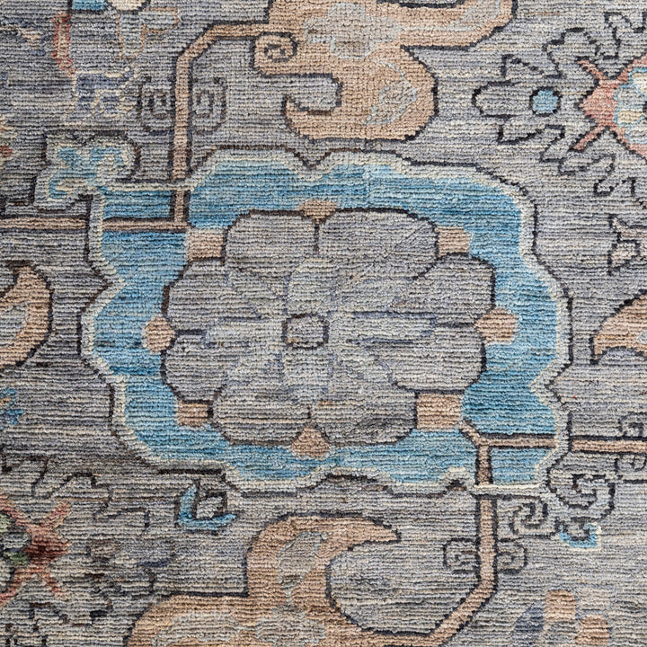 Grey Soluna Traditional Wool Rug - 8'3" x 10'